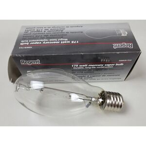 Regent 175 Watt Mercury Vapor Bulb Mogul Base H39KB175/6 Clear HID Lamp